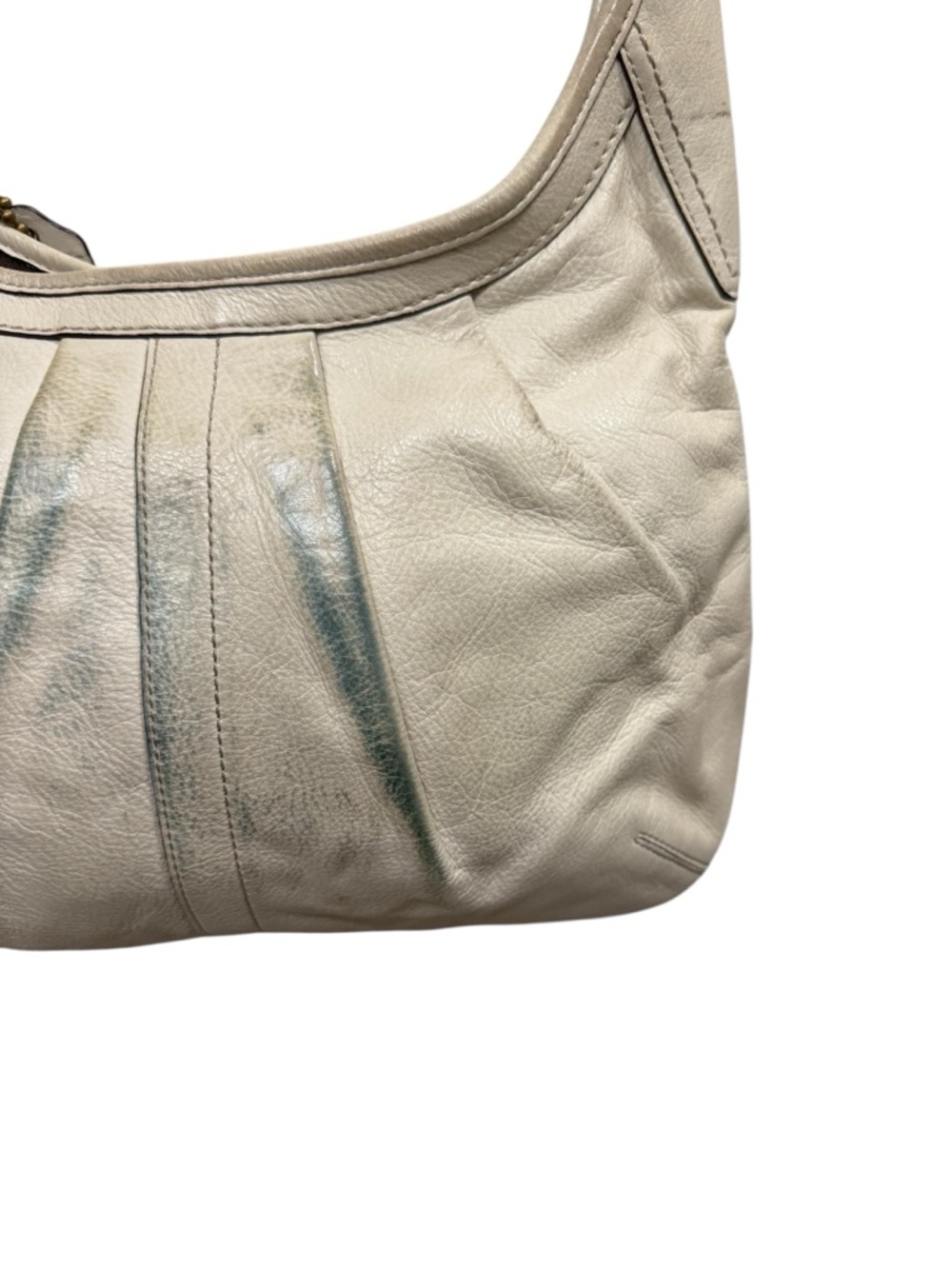 Vintage Coach Ergo Cream White Leather Crossbody Adjustable Bag Y2K Luxury - Picture 6 of 11
